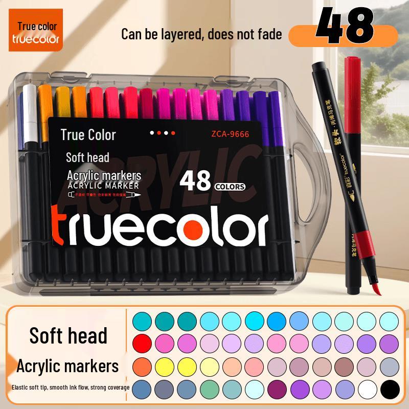 Акриловые маркеры TRUECOLOR с мягким наконечником