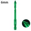 2pcs High Hardness Triangle Drill Bit Non-slip Power Hand Tools Durable Eccentric Drill Bit  Glass