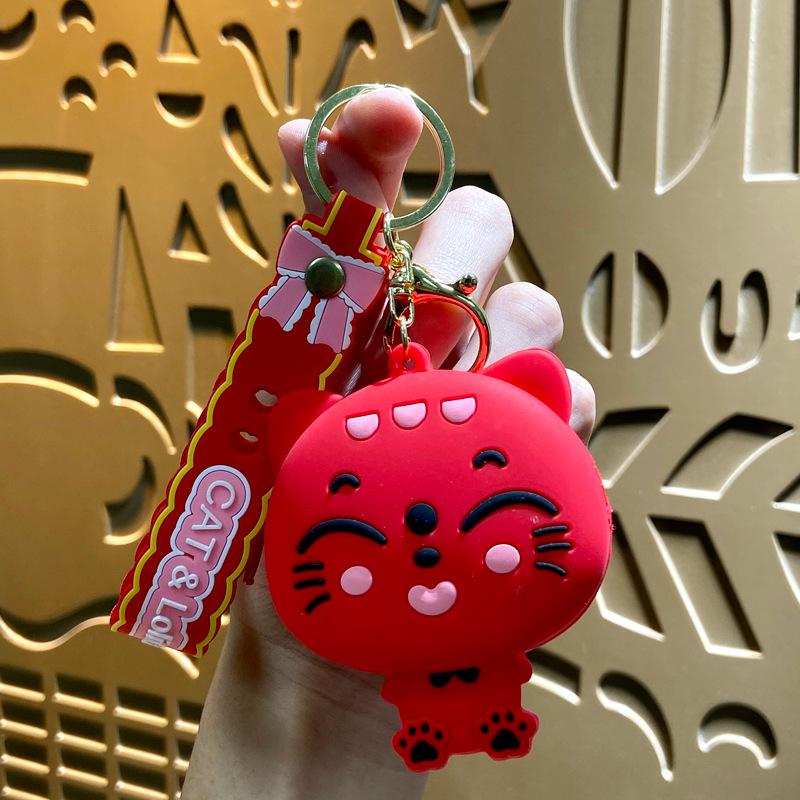 Мини Кошечка удачи Кошечка монета брелок и сумка для наушников подарок