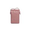 Vertical Mobile Phone Small Square Bag, Fashionable Hand-woven Bag, Mini and Cute Solid Color Single-shoulder Crossbody Bag