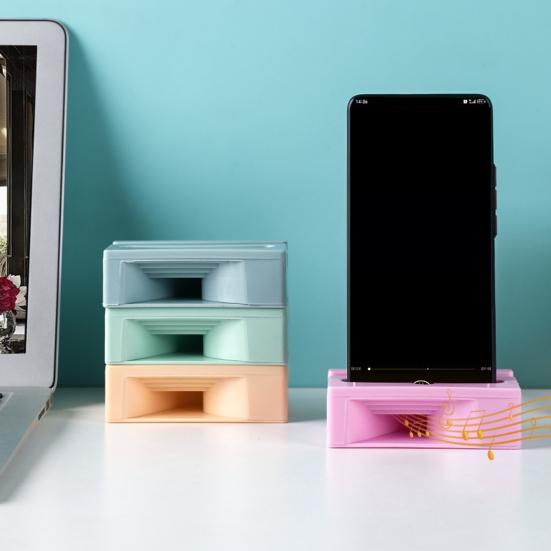 Phone Stand Amplifier Hands-Free Desktop Holder Universal Lazy Bracket for Music Streaming Video Calls TV Shows