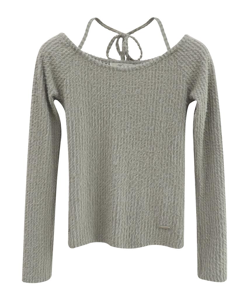 VIVACIOUS Kiss Contour Line Knit_4Colors
