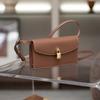 2025 New Genuine Leather Women's Bag Temperament Versatile For Commuting Casual Cowhide Handbag One Shoulder Simple Buckle Crossbody Small Bag