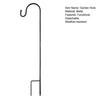 Outdoor Shepherd Hook Heavy Duty Metal Garden Hook with 2-Prong Base Detachable Shepherds Hook for Solar Lights Plant Baskets Lanterns Bird Feeders