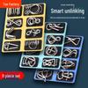 Intelligent Unlocking Ring and Buckle Set: Educational Toy for School Kids - 8-Piece Luban and Kongming Locks
