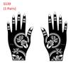 Mehndi Indian Style Beauty Tattoo Stencils Henna Template Sticker Temporary Hand Decal DIY Body Art