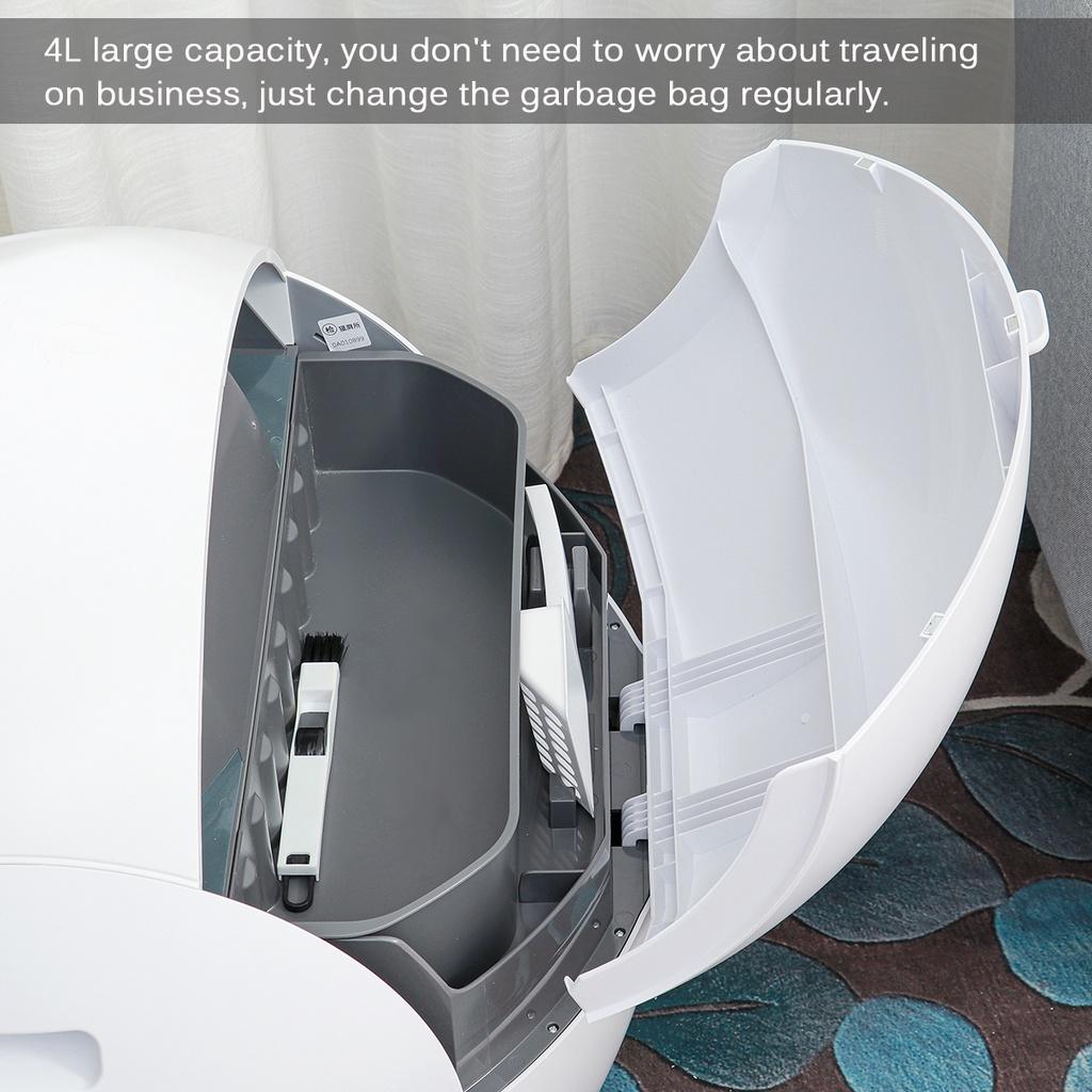 Electric Cat Litter Box Lid Cats Toilet Splash-proof Automatic Closed Smart Wifi Pet Litter Tray Self Cleaning With Litter Scoop
