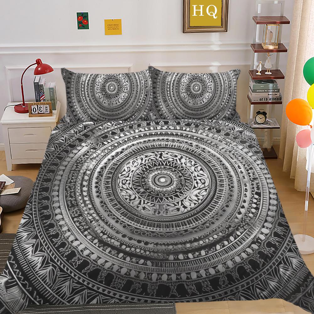 Bedding Set Cover Woman Man Duvet Cover Sets King Queen Size Mandala Bed Clothes Microfiber Home Textiles