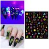 Nail Sticker Self Adhesive Non-Fading Removable Ultra-Thin Exquisite Pattern Decorative Attractive Luminous Manicure Sticker