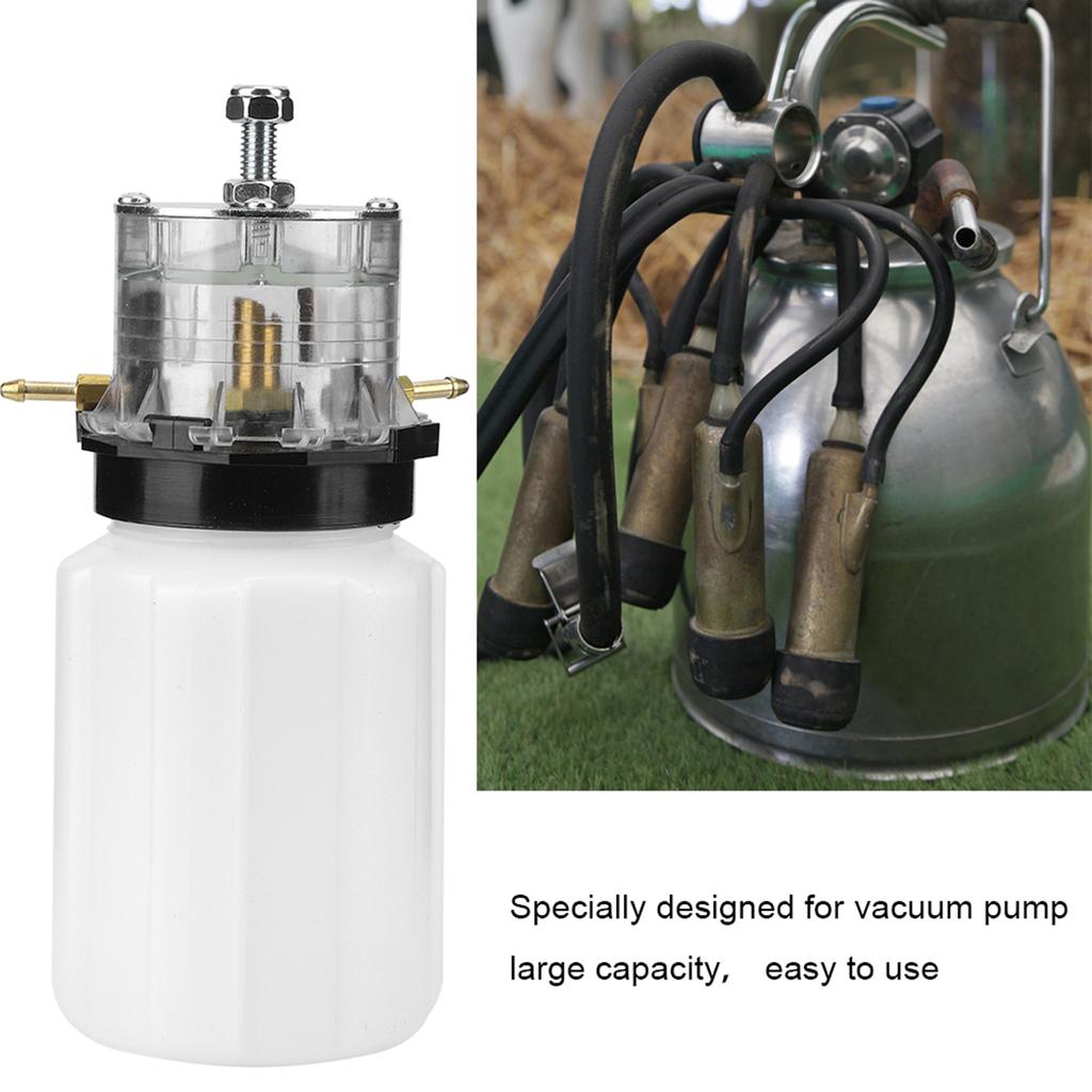 Plastic Milker Oil Pot Can for Cow Sheep Goat Milking Machine Vacuum Pump Accessory