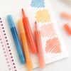 4pcs Charming Color Highlighter Pens Set Pocket Pastel Brush Tip Art Marker Liner for Drawing Painting School