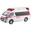 Aoshima Bunka Kyozaisha 1/32 Rakupla Snap Kit No.02-HM Toyota Himedic Ambulance Color-coded Plastic Model