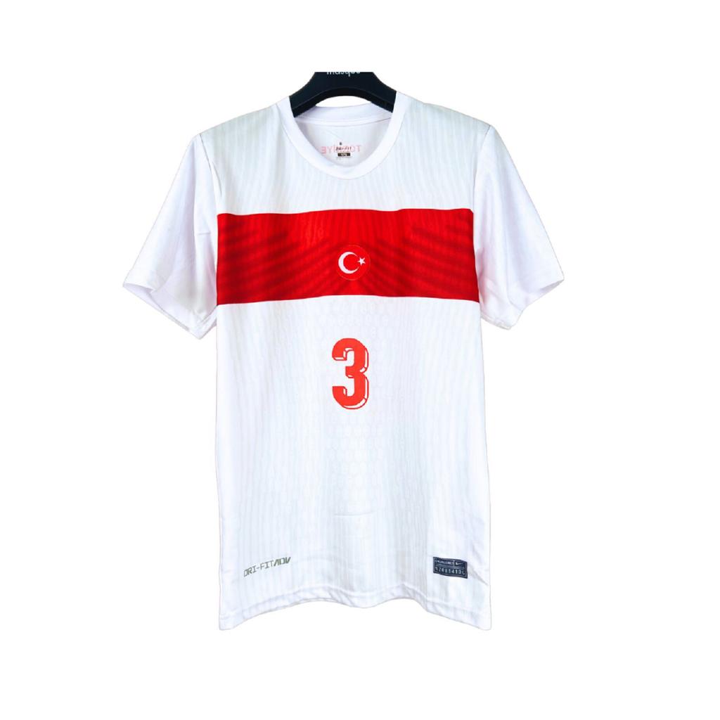 Белая футбольная майка для взрослых Merih Demiral Trkiye Euro2024