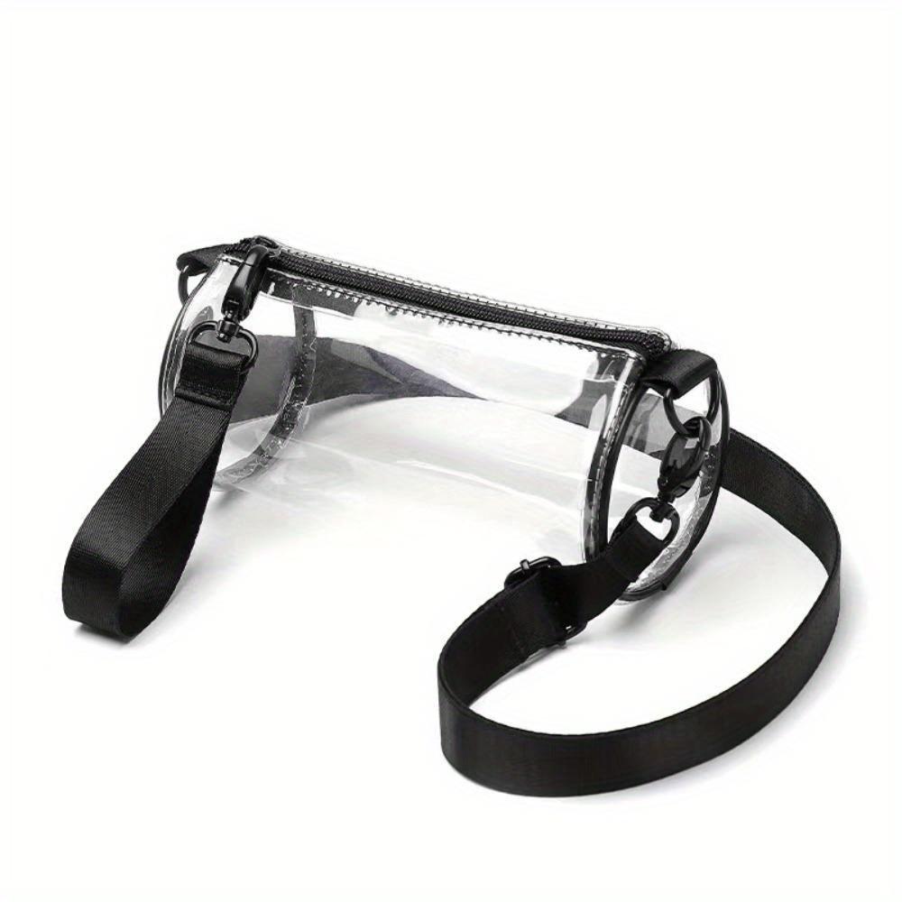 Transparent Laser Crossbody Bag for Women Cylindrical Fashion Mini Shoulder Messenger Bag PVC Jelly Small Tote Bag