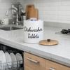 Wide Opening Dishwasher Pod Container Round Kitchen Storage Box Laundry Pods Container  Apartment