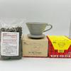 Kalita MI185 Coffee Bean Paper Set Kalita Mino Ware X Wave Dripper Ceramic For Cups Special Roche 50P 3-Piece 2~4 KWF-185 ((Sand Gray), Beans)