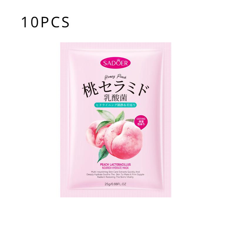 Питательная увлажняющая маска SADOER Peach Lactobacillus