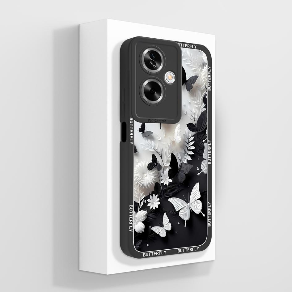 Для OPPO A79 A77 A77s A78 A83 A91 A92 A93 A93s A94 A95 A96 4G 5G чехлы для телефонов прекрасный рисунок панды котенка жидкий силиконовый противоскользящий чехол для OPPO Capa