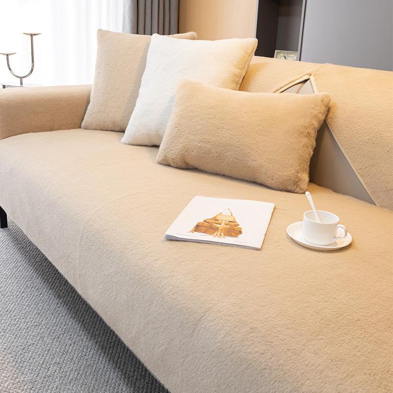 Пушистая зимняя плюшевая подушка для дивана, полностью покрытая тканью, чехол для дивана, элитная подушка