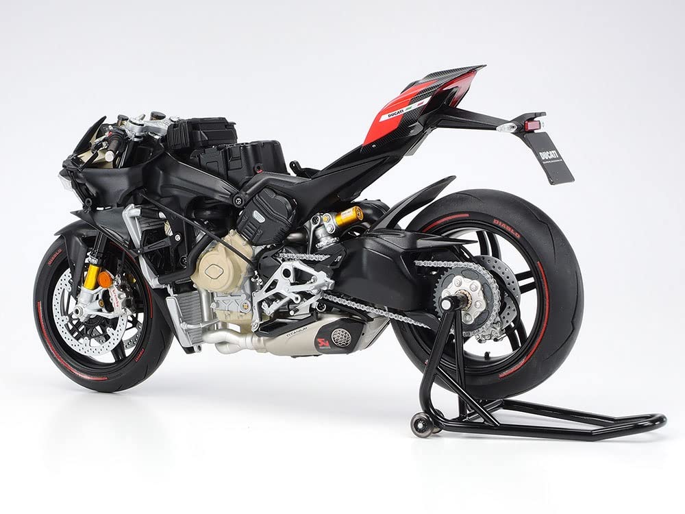 TAMIYA 1/12 Ducati Superleggera V4 Motorcycle Model Kit No.140, Plastic Scale Model 14140, Molded Color