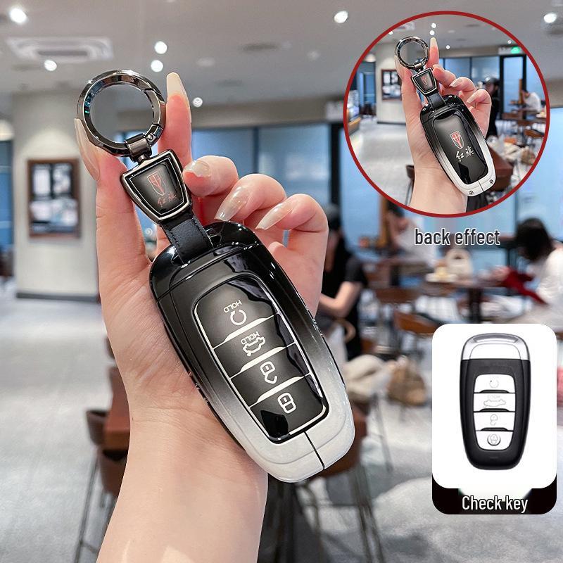 Чехол для ключей для моделей Hongqi H5 2025 года, H6 2024 года, H9, Tiangong 08HQ9, HS5, HS7, HS3, EH7