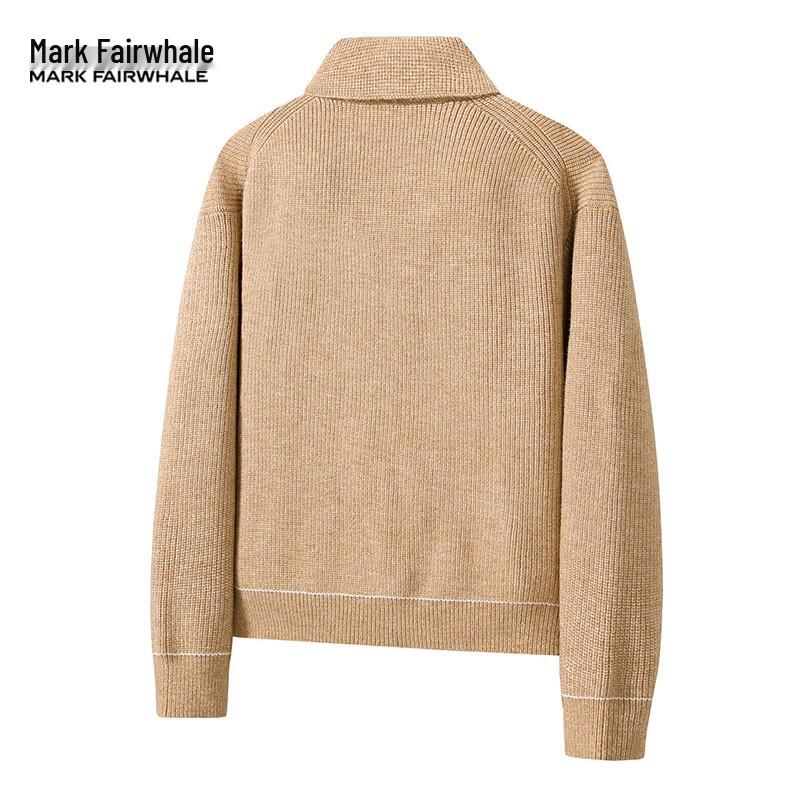 Mark Fairwhale Мужской винтажный вязаный кардиган с лацканами