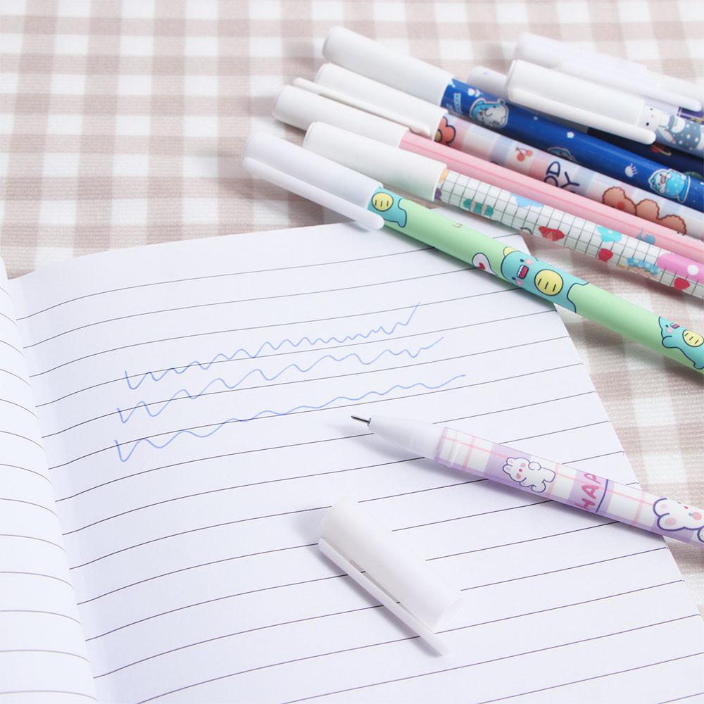 Kawaii Washable Handle 0.5mm Blue Cartoons Gel Pens Erasable Pen Neutral Erasable Pen Student Pen