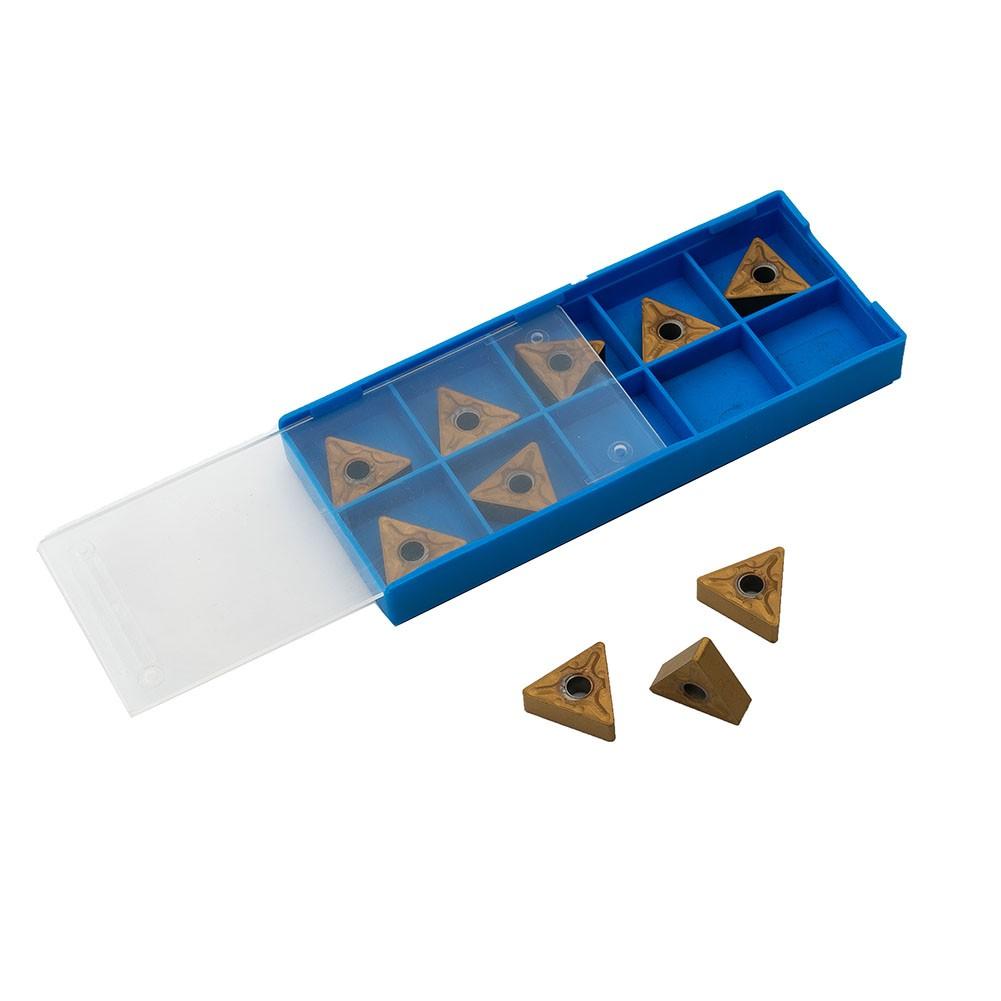 10pcs Golden TNMG160408 MA Carbide Inserts Lathe Turning Tool Cutting CNC Blade