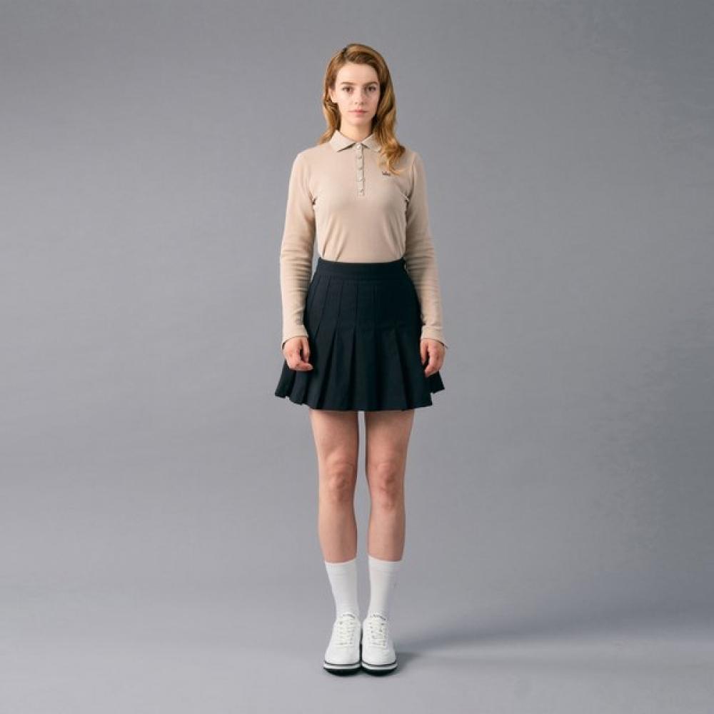 Lambda Women Plissee Fleece Golf Skirt Black 32537