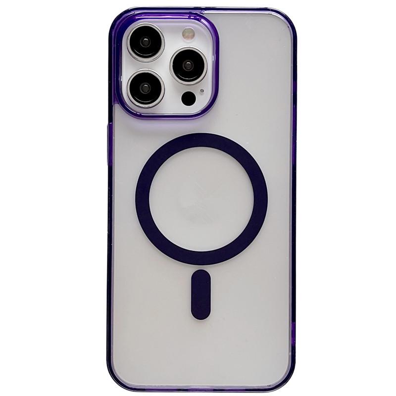 Магнитный прозрачный чехол для iPhone 16 для Apple 15 Pro Max/14 Нишевый/13 с большим отверстием/12 Пограничный/13