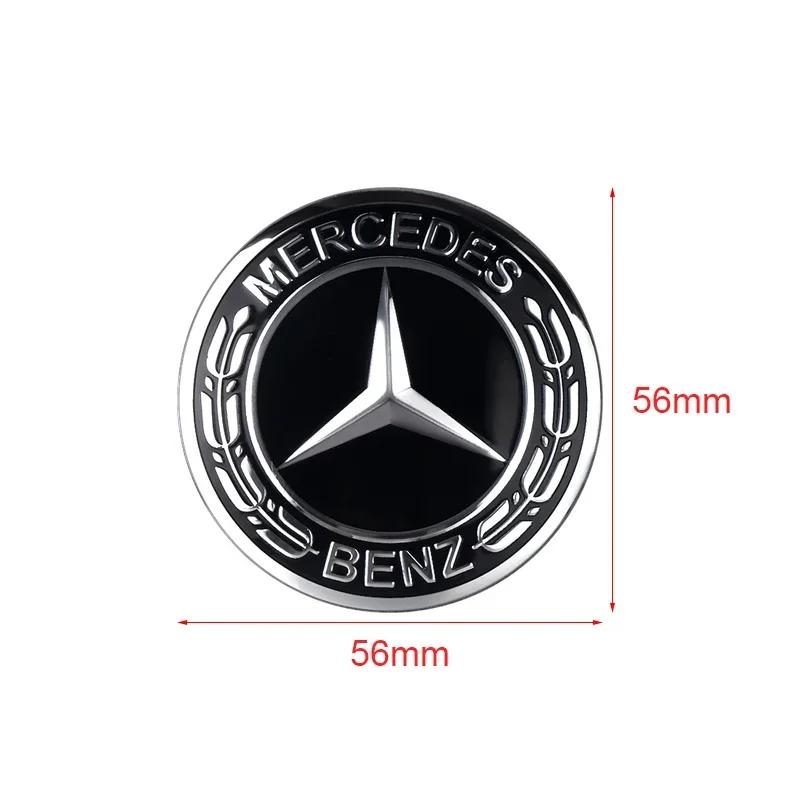 C200 E200 For Mercedes Benz 4Pcs Car Styling Wheel Hub Cap Stickera Auto Refit Accessories for Mercedes Benz Amg W203 W176 W221
