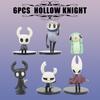 6pcs/set Hollow Knight Silk Song Knight Hornet Quirrel Zote Grub Figure Cute Toys Model Doll Brinquedos