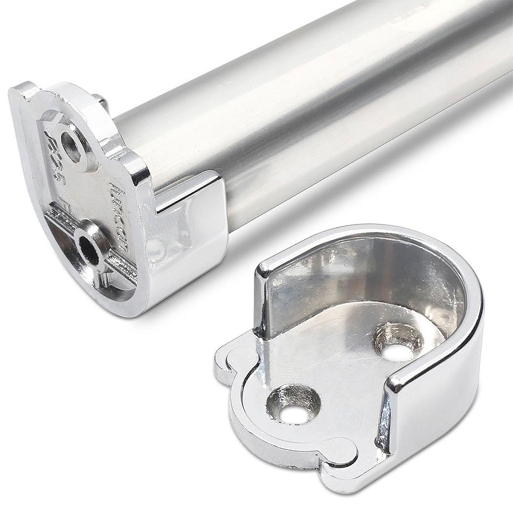 Набор из 2 шт. Мебельная фурнитура Держатель штанги Металлический держатель для рейлинга Кронштейн для поддержки штанги в шкафу 2 шт./набор для одежды