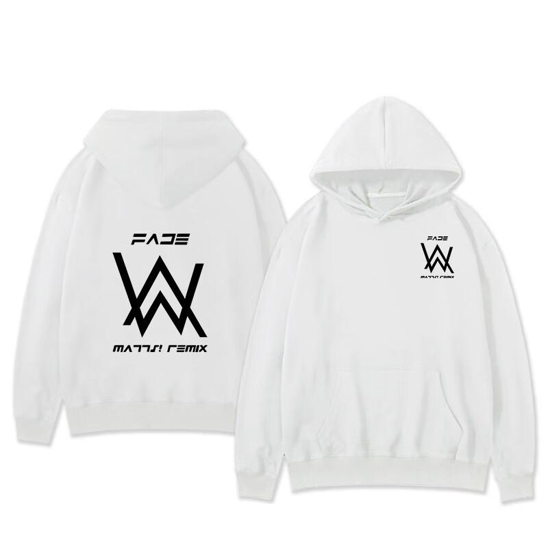 2025VINEY Худи Alan Walker DJ - Электронная музыка Alan Walker - Толстовка с капюшоном в клетку с потертостями для мужчин - Alan Walker