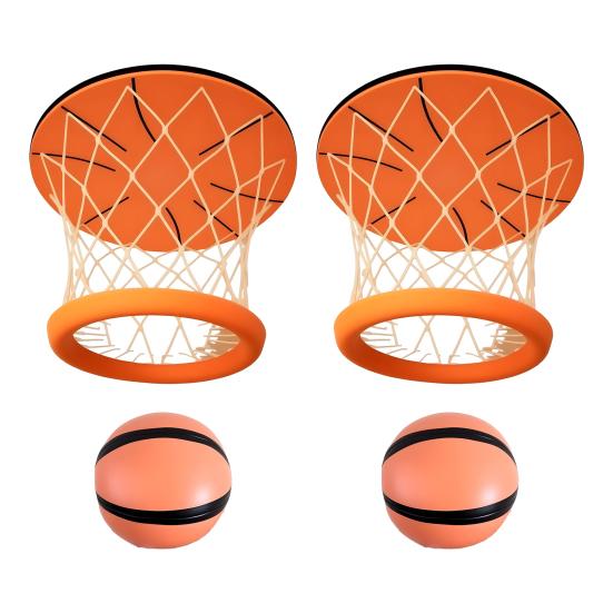 1/2 комплекта потолочное баскетбольное кольцо игрушка с 1/2 мячами для подвешивания в помещении мини-баскетбол игра снятие стресса детская баскетбольная корзина игрушка