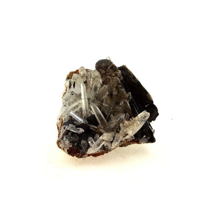 Pierres et Minéraux. Quartz + Siderite + Hematite. 105.0 ct. Mine de Chachatier, Isère, France.