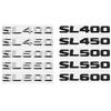 Наклейки с логотипом на задний багажник автомобиля для SL350 SL400 SL450 SL500 SL550 SL600, 3D-эмблема, значок, наклейка на задний багажник автомобиля