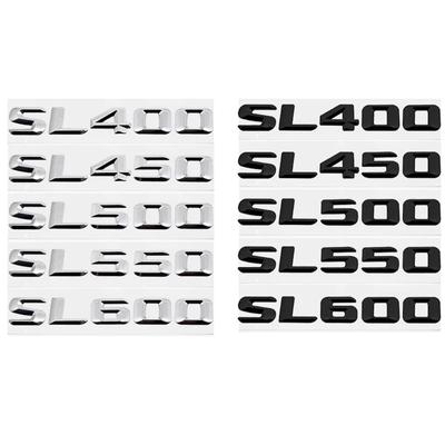 Наклейки с логотипом на задний багажник автомобиля для SL350 SL400 SL450 SL500 SL550 SL600, 3D-эмблема, значок, наклейка на задний багажник автомобиля