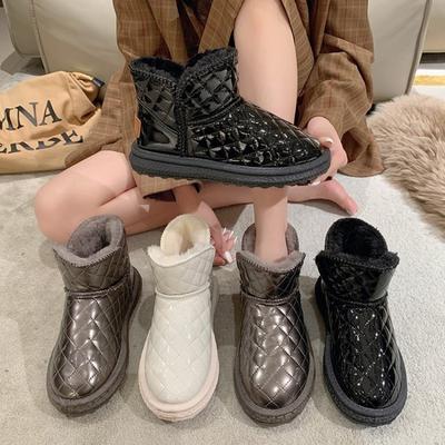 Женские зимние теплые плюшевые сапоги, водонепроницаемые туфли без застежек, повседневная зимняя обувь на плоской подошве, ботильоны для женщин, Botas para mujeres