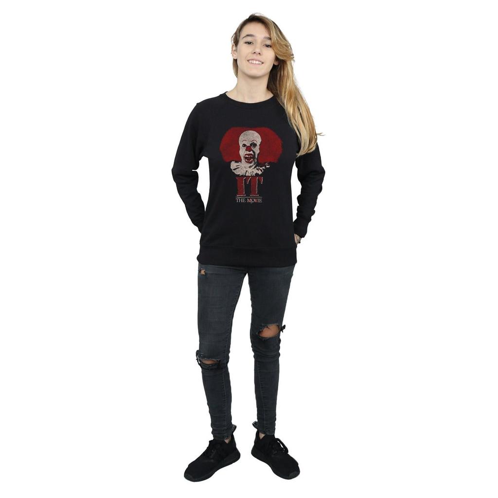 It (1990) Womens/Ladies Pennywise Clown Logo Sweatshirt