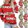 Womens Long Sleeve Sweatshirt Casual Crewneck Cute Pullover Tops Printing Lightweight Sweatshirt With Pocket