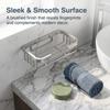Stainless Steel Soap Dish Silver Soap Organizer Box Space Saving Soap Rack  Daily