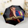 Lamine Yamal Customize Your Name Umbrella Compact Travel Automatic Umbrella with 8-Rib Compact Design Travel Essential Fashionable Accessory