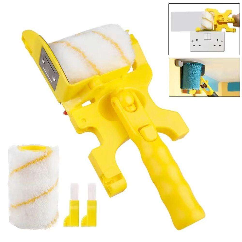 Hand-Held Tool Paint Edger Roller Brush Multifunctional Paint Edger Combo Kit Wall Treatment