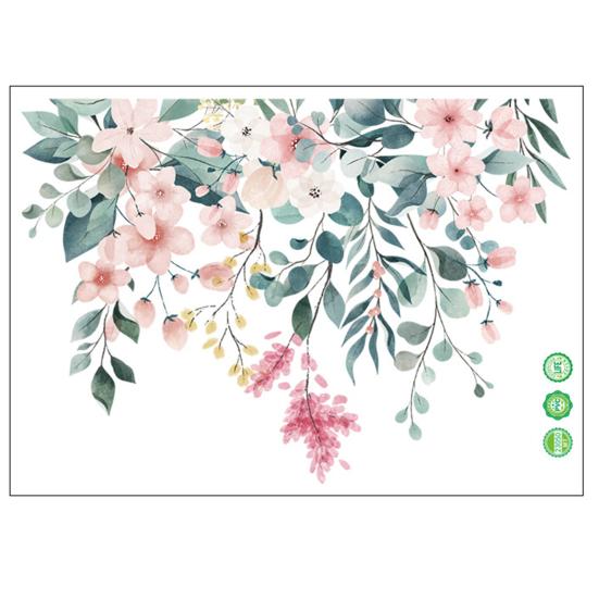 Toilet Sticker Green Leaf Floral Stickers Removable Waterproof Wall Decals Home Bathroom Decorations