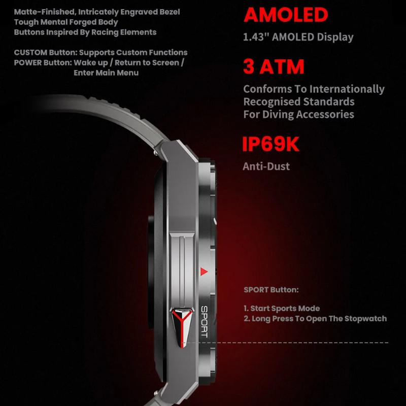 2025 Новые Оригинальные GPS Смарт-часы Ультра 466*466 HD AMOLED Дисплей Спорт Компас BT Звонок IP69 Водонепроницаемый Смарт-браслет Для HUAWEI