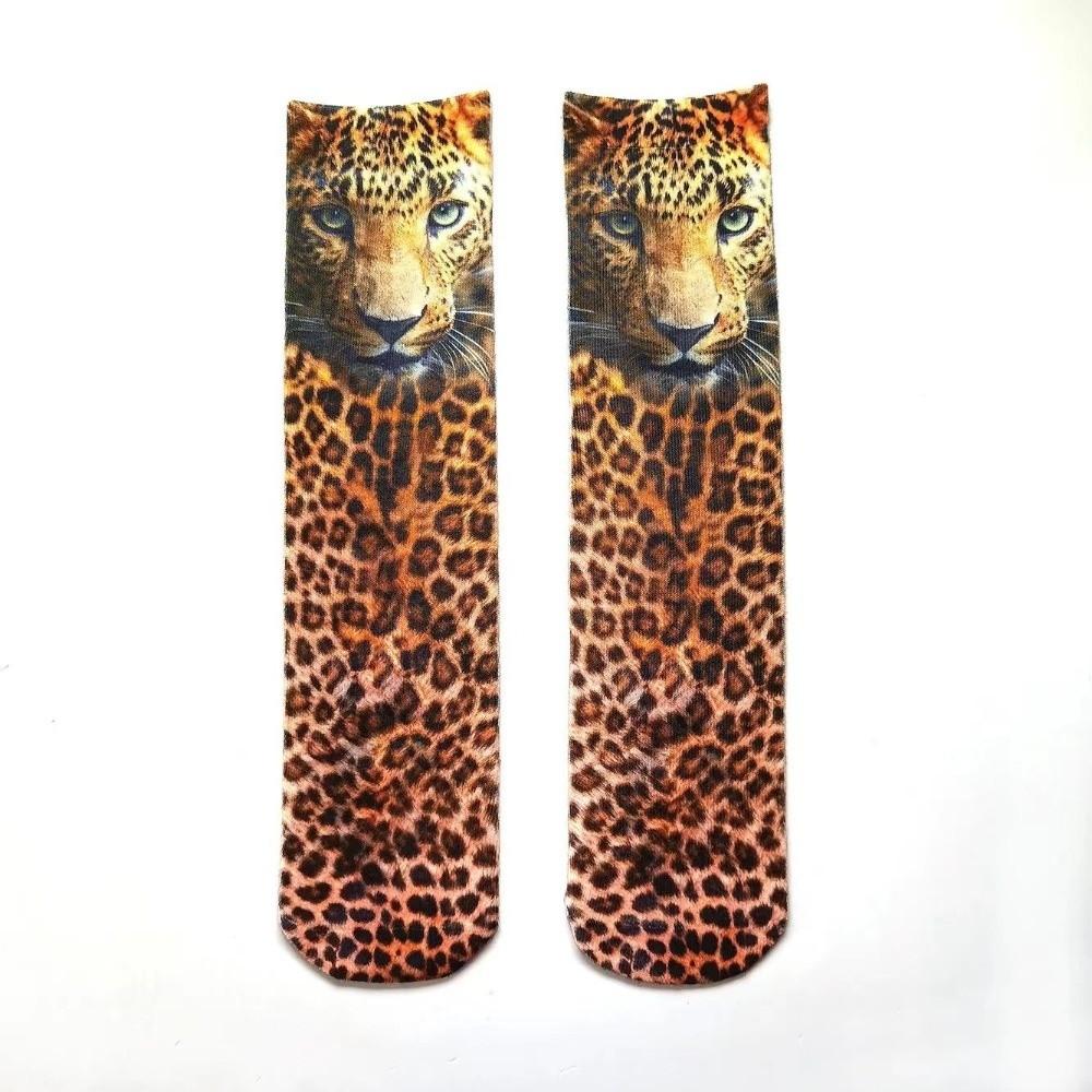 Thicken 3D Print Animal Paw Socks Breathable Novelty Stocking Creative Thermal Calf Socks  Adult