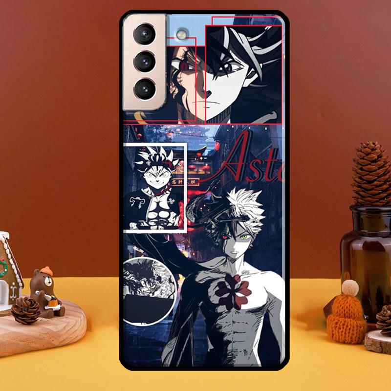 Аста Чёрный Клевер Чехол Для Samsung Galaxy S21 Ultra S20 FE S8 S9 S10 Note 10 Plus Note 20 S22 Ultra Чехол