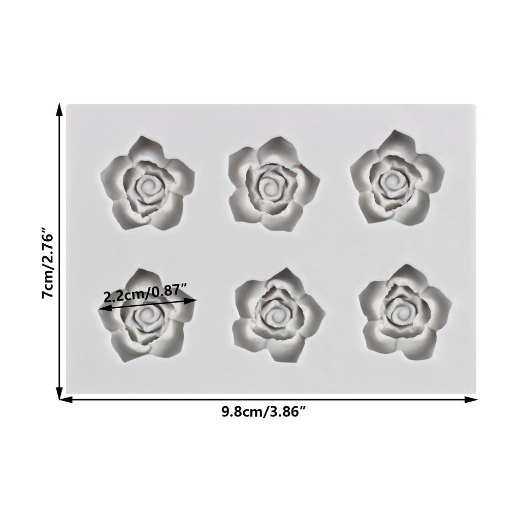 Силиконовая форма в виде розы, цветок, кекс, топпер, инструменты для украшения торта из помадки, полимерная глина, формы для конфет, формы для шоколадной мастики
