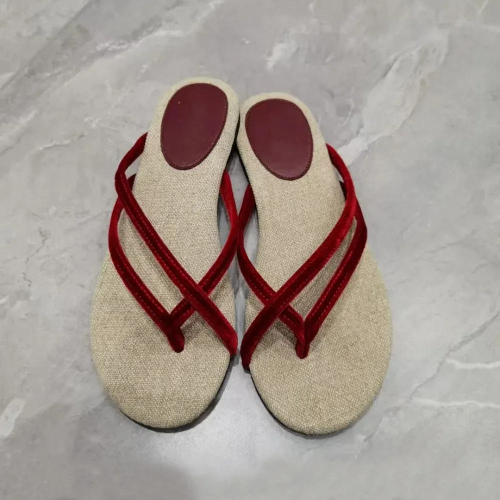 Женские тапочки из кожи с плетеным носком, классные тапочки, женские летние уличные новые шлепанцы с круглым носком и плоским дном, женские сандалии